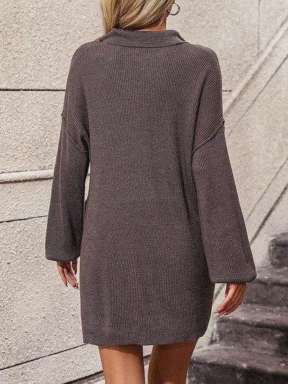 Long sleeve ribbed knit dress - Shop Style & More | Fresh Looks, Everyday Deals & Free Shipping