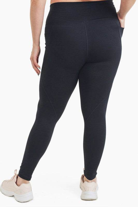Curvy Tapered Band Essential High Waist Leggings - Shop Style & More | Fresh Looks, Everyday Deals & Free Shipping