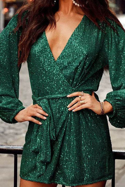 Sequin wrap dress - Shop Style & More | Fresh Looks, Everyday Deals & Free Shipping