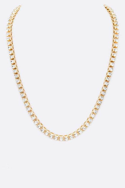 18 Rhinestone Single Row Necklace - Shop Style & More | Fresh Looks, Everyday Deals & Free Shipping