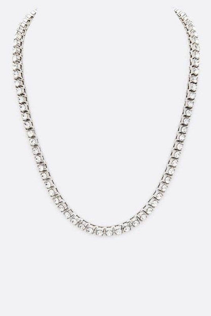 18 Rhinestone Single Row Necklace - Shop Style & More | Fresh Looks, Everyday Deals & Free Shipping