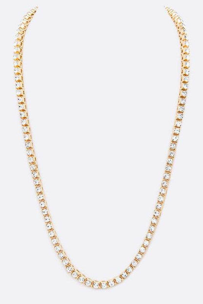 23 Single Row Rhinestone Necklace - Shop Style & More | Fresh Looks, Everyday Deals & Free Shipping