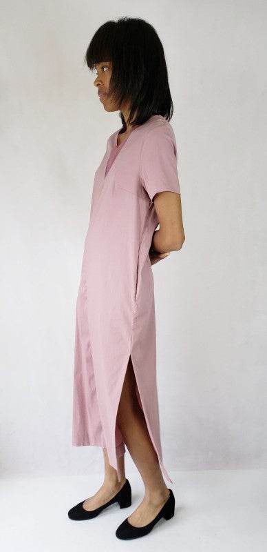 Maxi dress long side slits deep v neck with pocket - Shop Style & More | Fresh Looks, Everyday Deals & Free Shipping