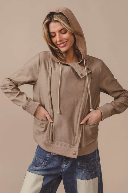 BiBi Textured Woven Rider Jacket - Shop Style & More | Fresh Looks, Everyday Deals & Free Shipping