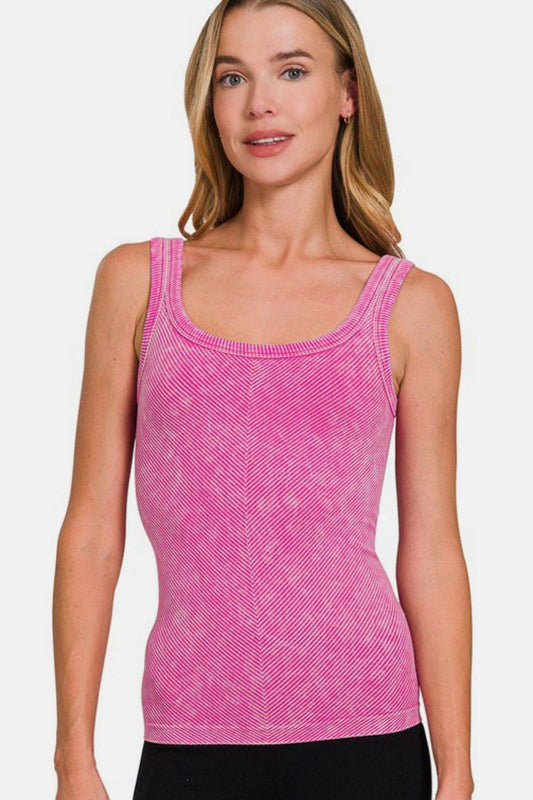 Zenana Ribbed Scoop Neck Tank - Shop Style & More | Fresh Looks, Everyday Deals & Free Shipping