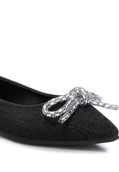 Ellerby Embellished Bow Detail Ballet Flats - Shop Style & More | Fresh Looks, Everyday Deals & Free Shipping