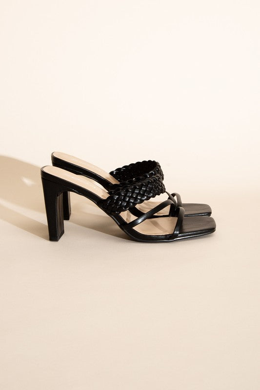 CARMEN-S Braided Strap Sandal Heels Heels