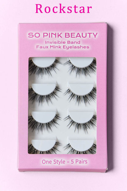 SO PINK BEAUTY Faux Mink Eyelashes 5 Pairs - Shop Style & More | Fresh Looks, Everyday Deals & Free Shipping