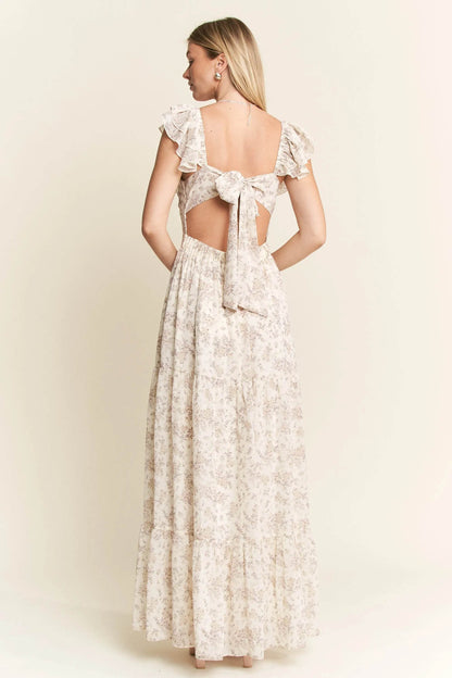 Jade By Jane Full Size Ruffle Sleeve Tiered Maxi Dress Plus Size - Shop Style & More | Fresh Looks, Everyday Deals & Free Shipping