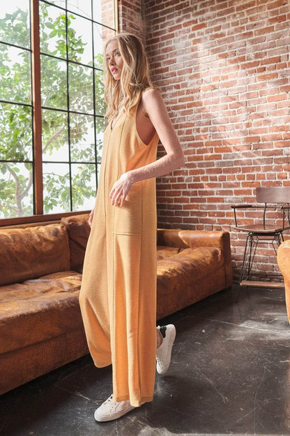 Ces Femme V-Neck Sleeveless Wide Leg Jumpsuit - Shop Style & More | Fresh Looks, Everyday Deals & Free Shipping