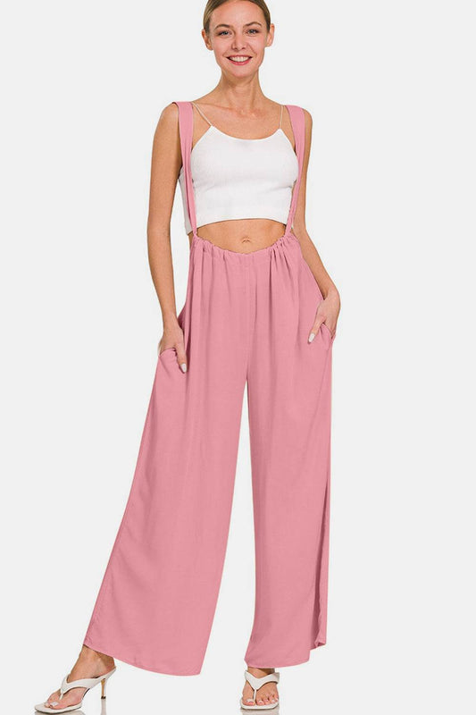 Zenana Pocketed Wide Strap Wide Leg Overalls - Shop Style & More | Fresh Looks, Everyday Deals & Free Shipping