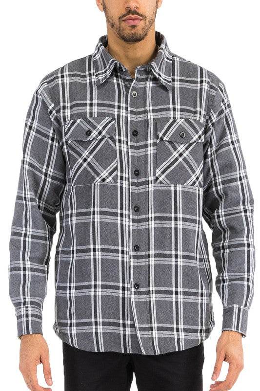 Mens Quilted Padded Flannel - Shop Style & More | Fresh Looks, Everyday Deals & Free Shipping