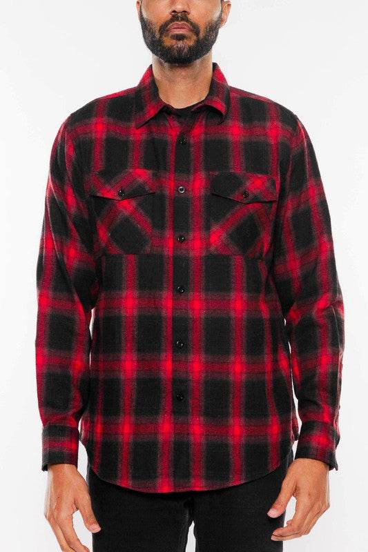 FULL PLAID CHECKERED FLANNEL LONG SLEEVE - Shop Style & More | Fresh Looks, Everyday Deals & Free Shipping