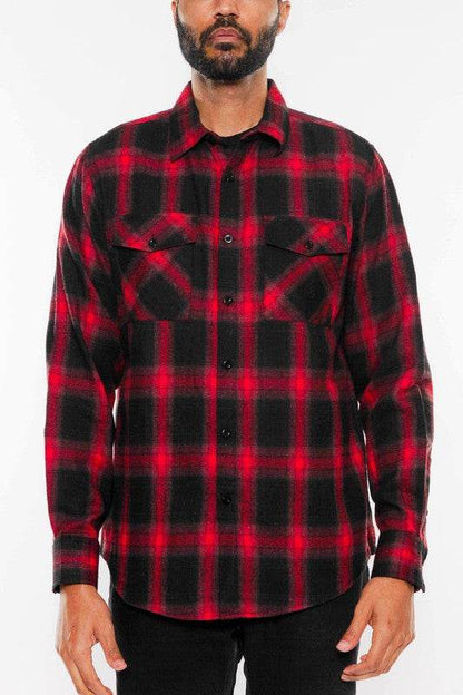 FULL PLAID CHECKERED FLANNEL LONG SLEEVE - Shop Style & More | Fresh Looks, Everyday Deals & Free Shipping