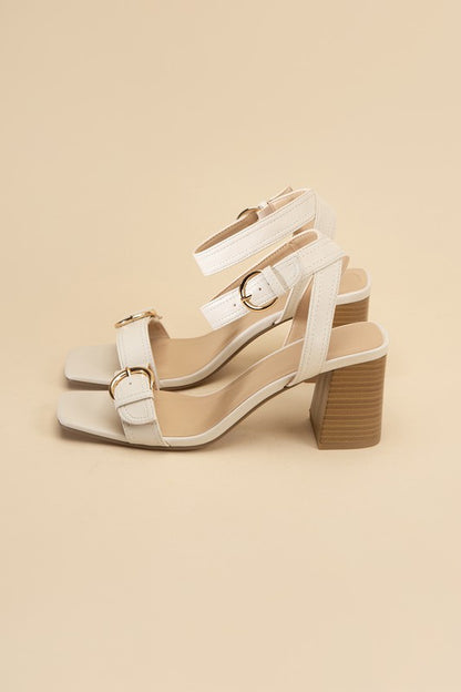 TREATY-S Buckle Sandal Heel Heels