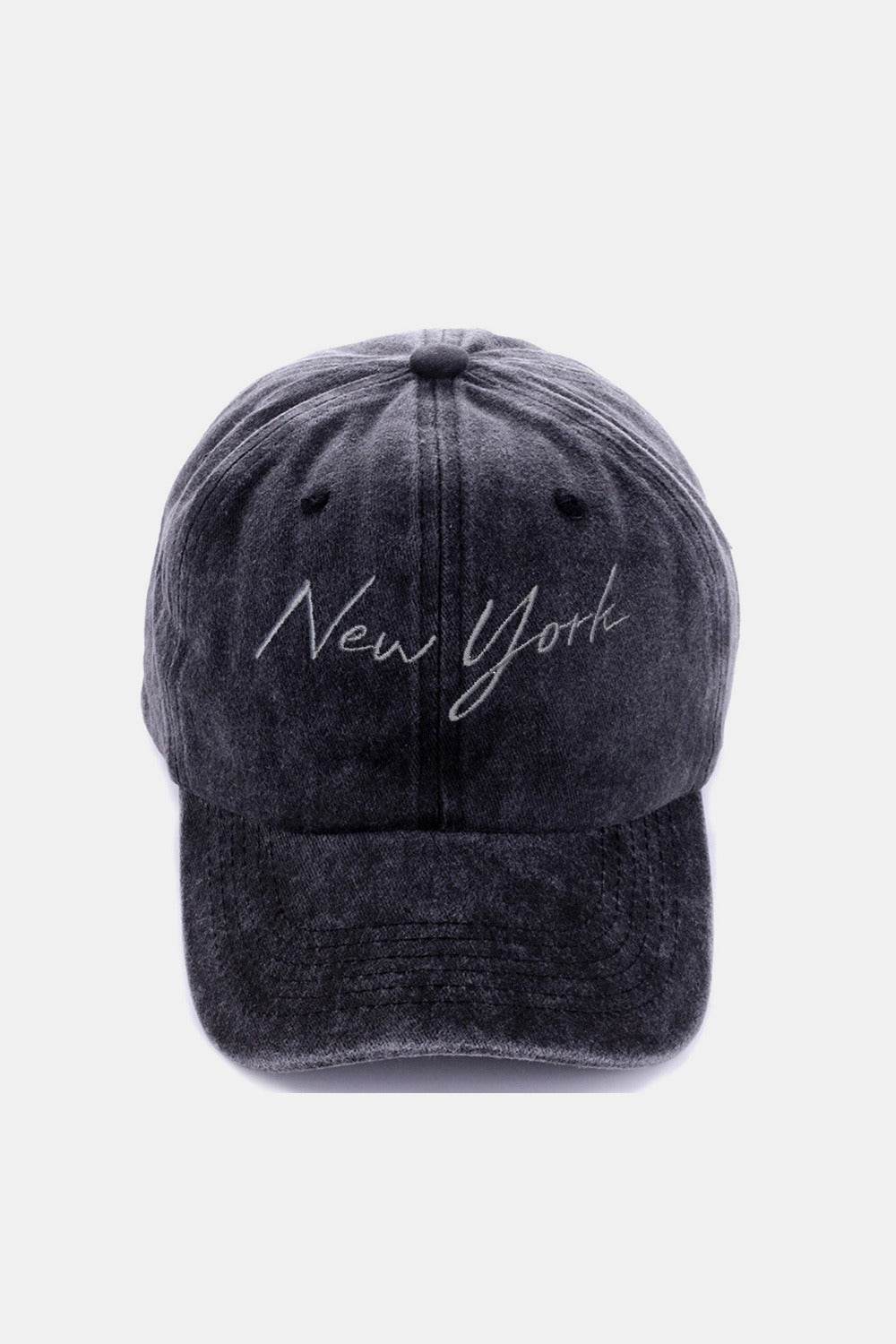 Zenana Washed Embroidered City Baseball Cap - Shop Style & More | Fresh Looks, Everyday Deals & Free Shipping