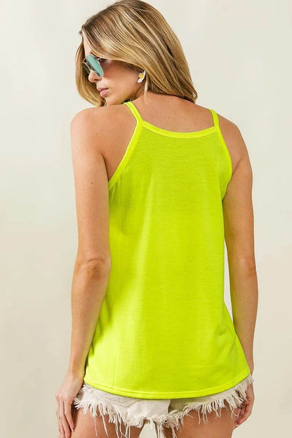 BiBi French Terry Knit Ruffled Detail Sleeveless Top - Shop Style & More | Fresh Looks, Everyday Deals & Free Shipping