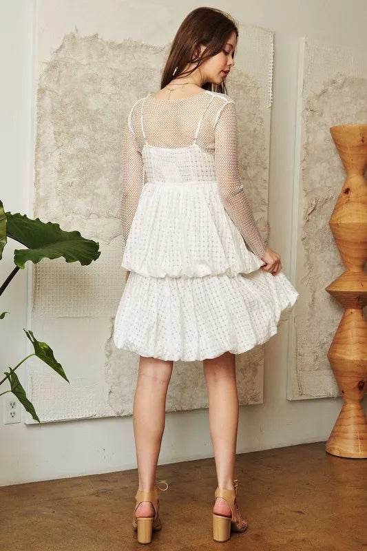 Davi & Dani Checker Print Side Pockets Textured Mini Dress - Shop Style & More | Fresh Looks, Everyday Deals & Free Shipping
