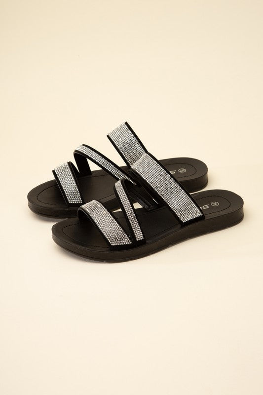 ZEAL-S Rhinestone Strap Sandals Sandals