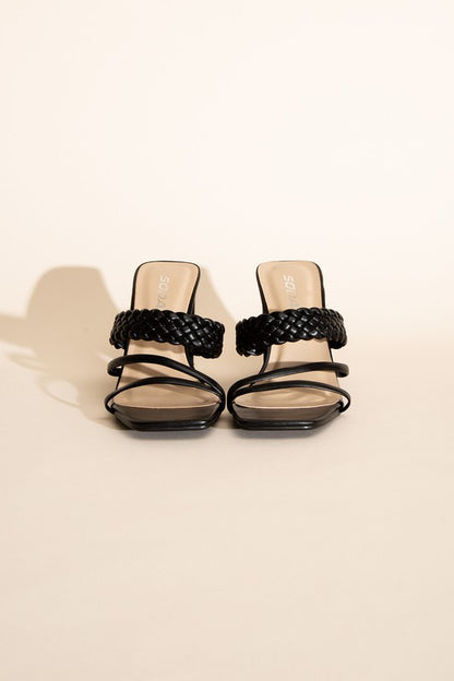 CARMEN-S Braided Strap Sandal Heels Heels