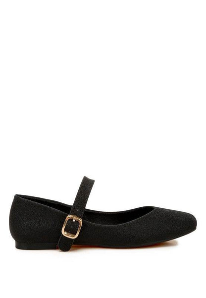 Herma Glitter Pin Buckle Ballerinas - Shop Style & More | Fresh Looks, Everyday Deals & Free Shipping
