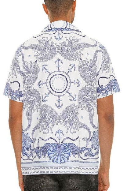 Mens Collared Print Button Down - Shop Style & More | Fresh Looks, Everyday Deals & Free Shipping