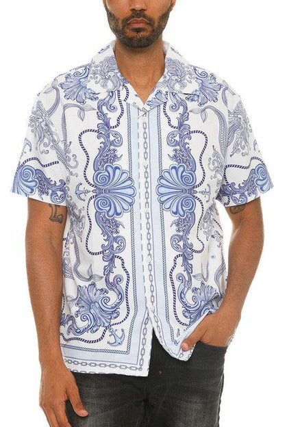 Mens Collared Print Button Down - Shop Style & More | Fresh Looks, Everyday Deals & Free Shipping