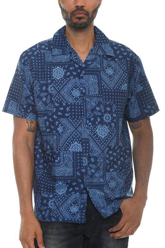 Mens Collared Print Button Down - Shop Style & More | Fresh Looks, Everyday Deals & Free Shipping