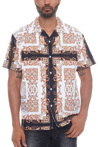 Mens Collared Print Button Down - Shop Style & More | Fresh Looks, Everyday Deals & Free Shipping
