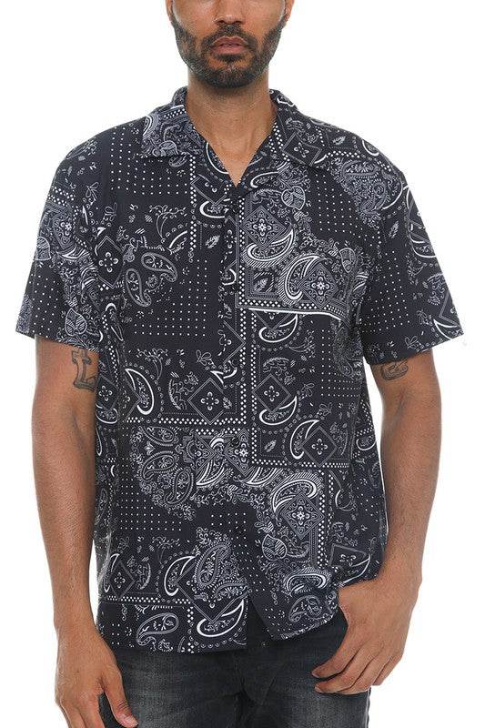Mens Collared Print Button Down - Shop Style & More | Fresh Looks, Everyday Deals & Free Shipping