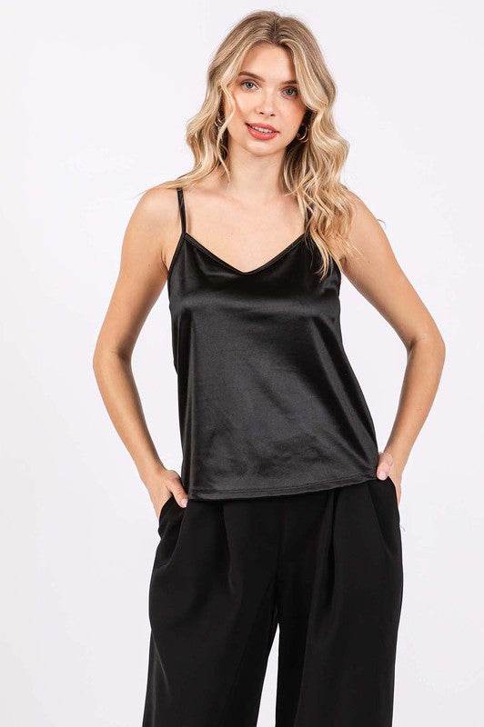 Satin Tank Top - Shop Style & More | Fresh Looks, Everyday Deals & Free Shipping
