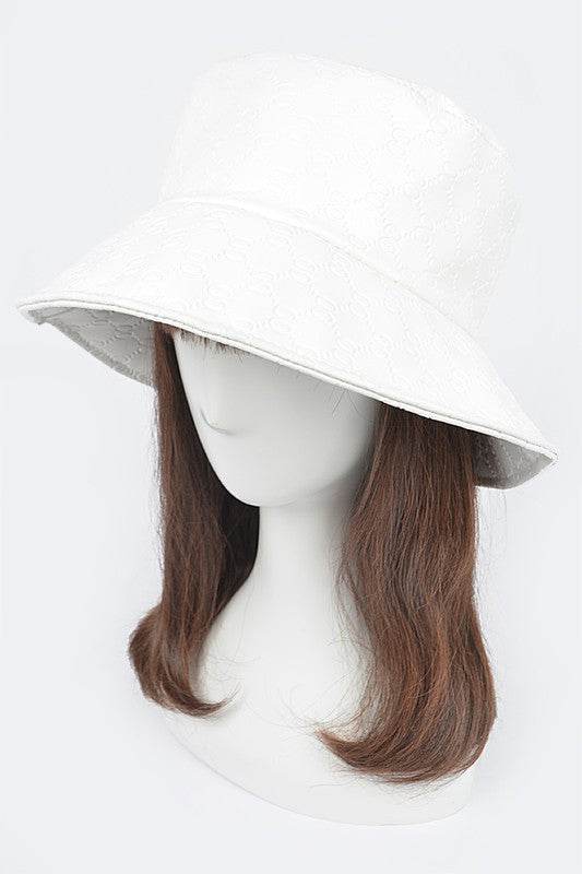 Embossed Pattern Faux Leather Bucket Hat - Shop Style & More | Fresh Looks, Everyday Deals & Free Shipping