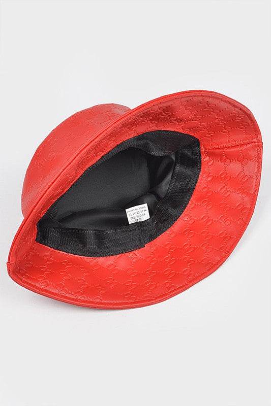 Embossed Pattern Faux Leather Bucket Hat - Shop Style & More | Fresh Looks, Everyday Deals & Free Shipping