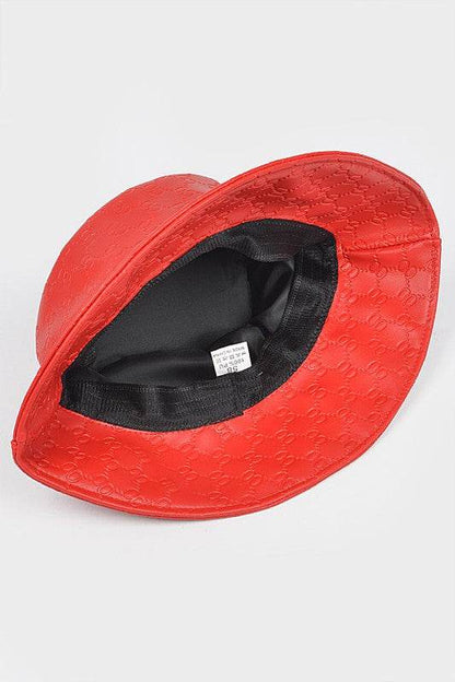 Embossed Pattern Faux Leather Bucket Hat - Shop Style & More | Fresh Looks, Everyday Deals & Free Shipping