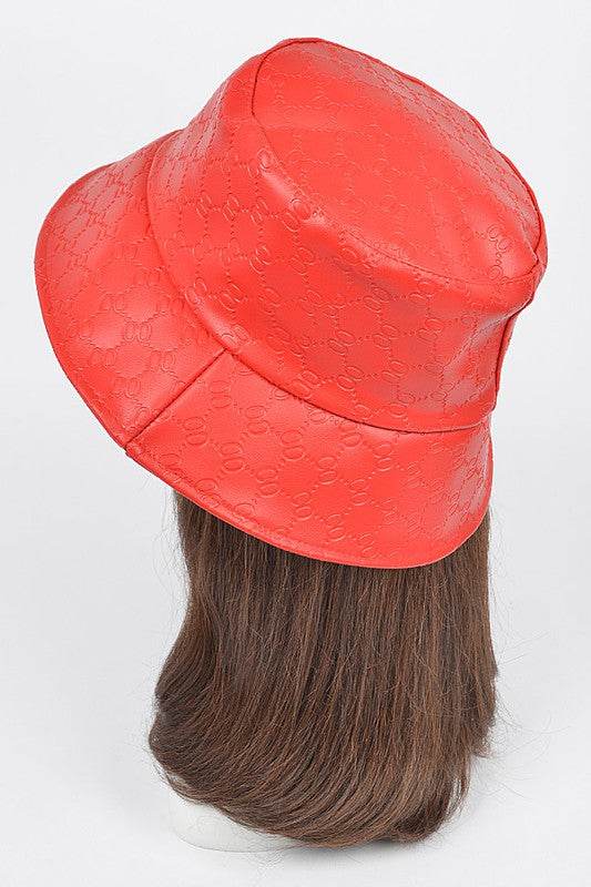 Embossed Pattern Faux Leather Bucket Hat - Shop Style & More | Fresh Looks, Everyday Deals & Free Shipping