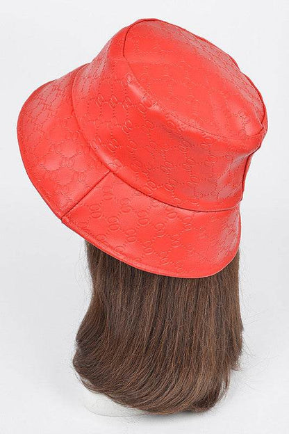 Embossed Pattern Faux Leather Bucket Hat - Shop Style & More | Fresh Looks, Everyday Deals & Free Shipping