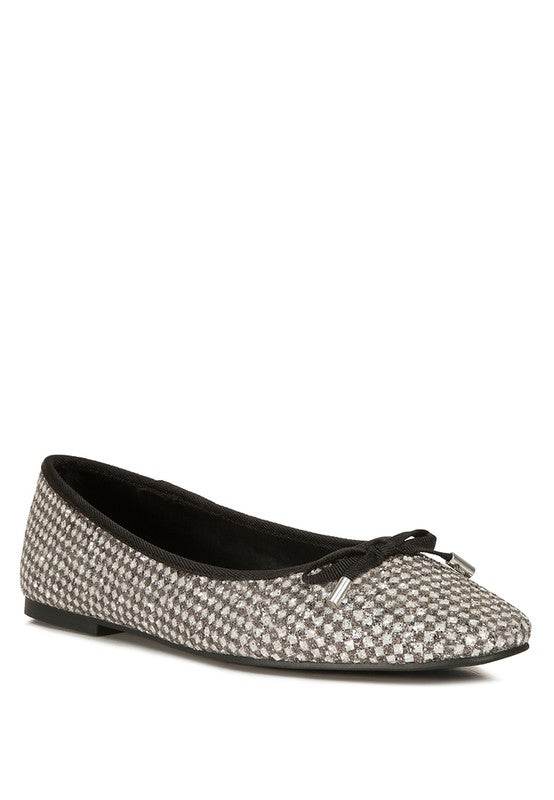 Harriet Glitter Faux Leather Flat Ballerinas - Shop Style & More | Fresh Looks, Everyday Deals & Free Shipping