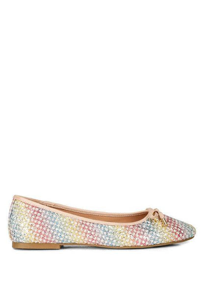Harriet Glitter Faux Leather Flat Ballerinas - Shop Style & More | Fresh Looks, Everyday Deals & Free Shipping