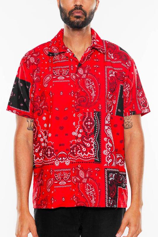 Mens Collared Print Button Down - Shop Style & More | Fresh Looks, Everyday Deals & Free Shipping