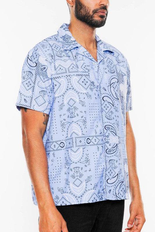 Mens Collared Print Button Down - Shop Style & More | Fresh Looks, Everyday Deals & Free Shipping