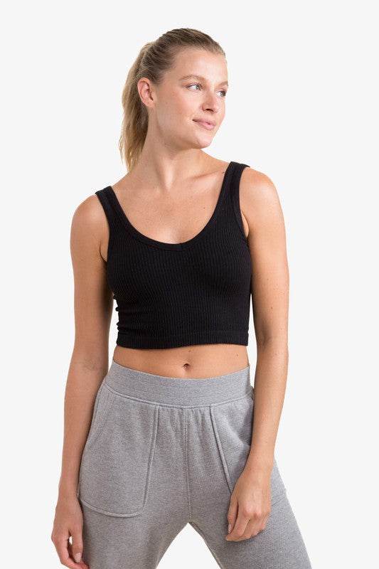 Ribbed Seamless Cropped Tank Top - Shop Style & More | Fresh Looks, Everyday Deals & Free Shipping