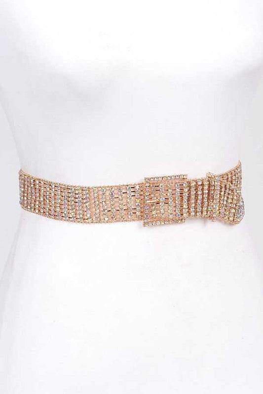 Statement Rhinestone Buckle Chain Belt - Shop Style & More | Fresh Looks, Everyday Deals & Free Shipping