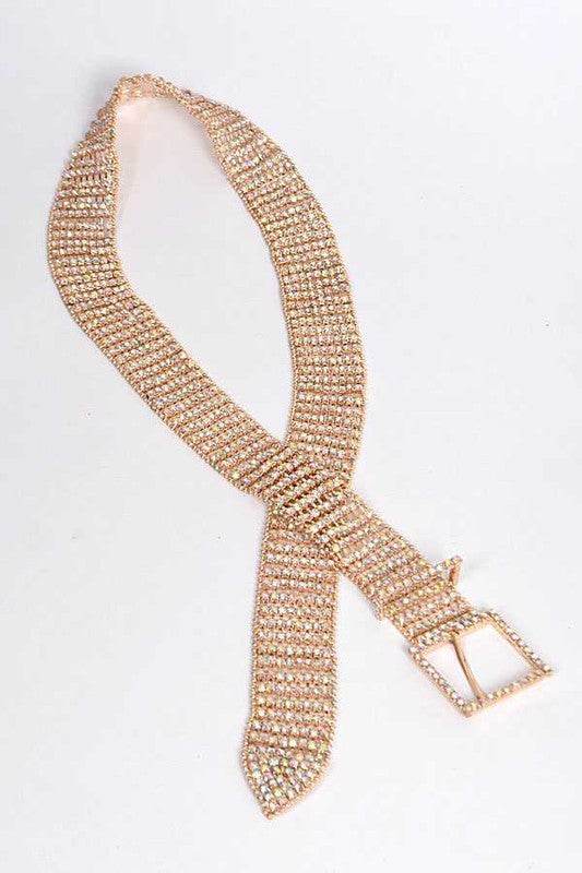Statement Rhinestone Buckle Chain Belt - Shop Style & More | Fresh Looks, Everyday Deals & Free Shipping