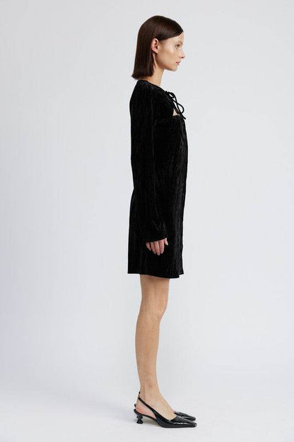 LONG SLEEVE MINI SUEDE DRESS - Shop Style & More | Fresh Looks, Everyday Deals & Free Shipping