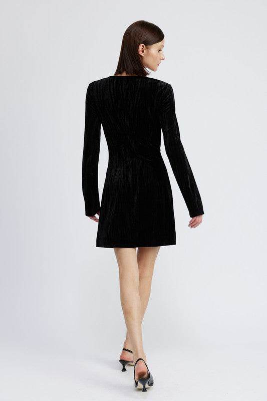 LONG SLEEVE MINI SUEDE DRESS - Shop Style & More | Fresh Looks, Everyday Deals & Free Shipping