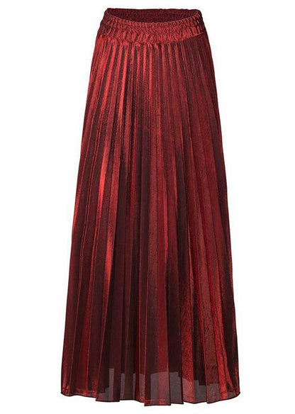 Metallic Pleated Maxi Skirt - Shop Style & More | Fresh Looks, Everyday Deals & Free Shipping