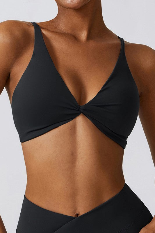 Outside wear quick-drying sports bras Black Sports Bras