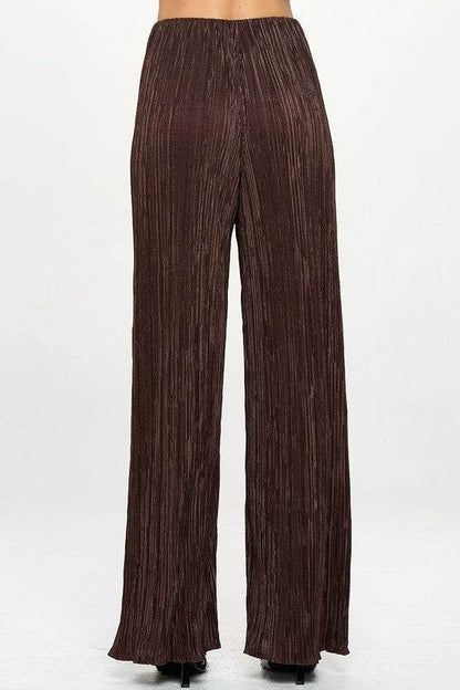 Made in USA Vibrant Plisse Lined Straight Pants - Shop Style & More | Fresh Looks, Everyday Deals & Free Shipping