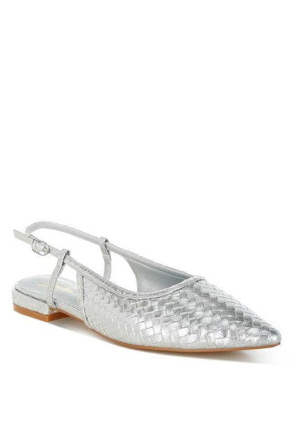 Kurina Metallic Woven Slingback Sandals - Shop Style & More | Fresh Looks, Everyday Deals & Free Shipping