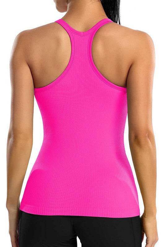 Ribbed Workout Tank Tops with Built in Bra - Shop Style & More | Fresh Looks, Everyday Deals & Free Shipping